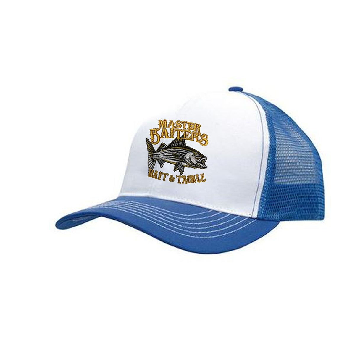 Blue Trucker Hat – Master Baiter's Bait, Tackle, Crabs
