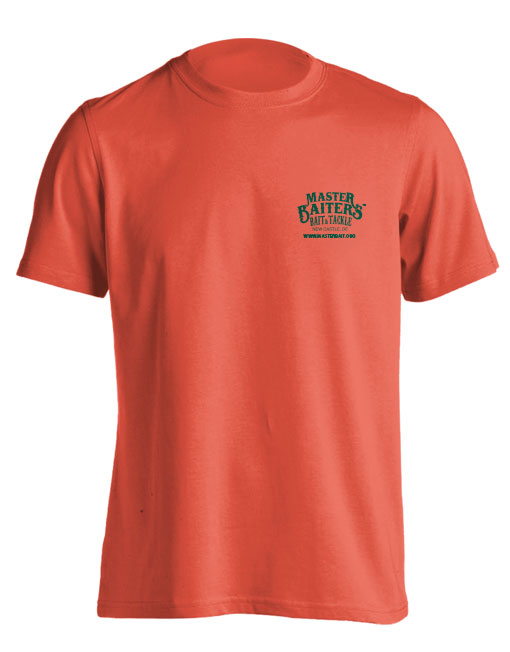 Fishing Short Sleeve T-shirt Master Baiter Hook Lure-red-XXXL 