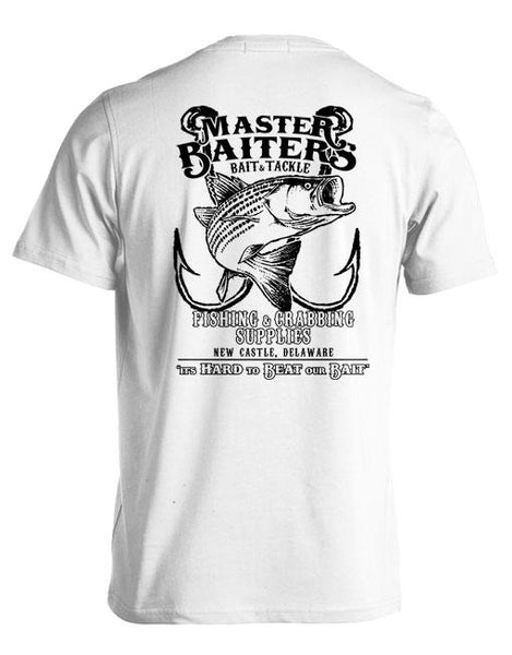 Beat Our Bait - T Shirt - White – Master Baiter's Bait, Tackle, Crabs