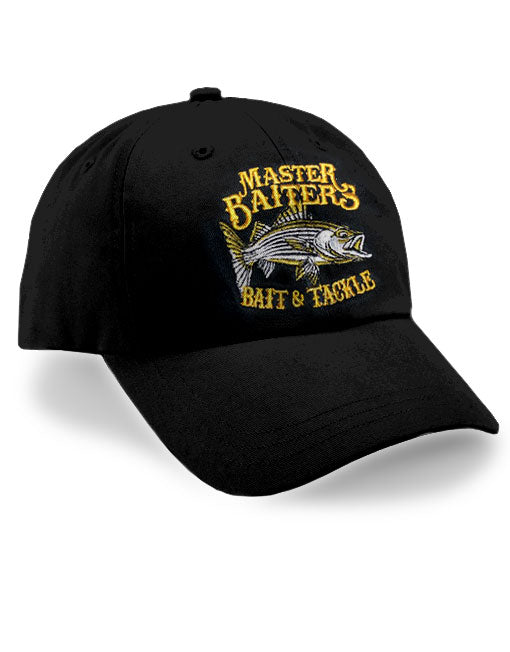  Master Baiter with Hook Fishing Hat Funny Master Baiter  (Embroidered Trucker Cap) Black : Generic: Clothing, Shoes & Jewelry